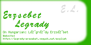 erzsebet legrady business card